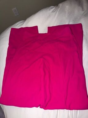 Zara High-Waist Wide Leg Pants in Fuchsia